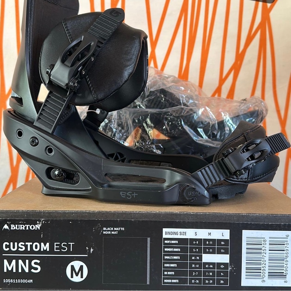 Burton custom snowboard bindings brand new never used!